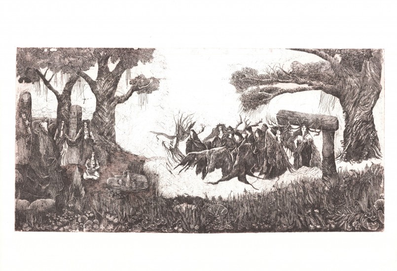 The Gateway of Nawia | etching |100x70 cm